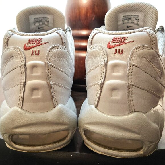 Nike Air Max 95 ID BY YOU Grey / White Gray / Texas Orange Size 9 M EUC " JU " - Picture 4 of 7